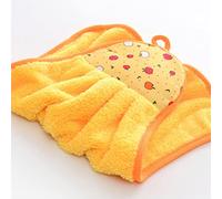 SUNGOOYUE Serviette en Microfibre, Chiffon de Séchage des Mains Super Absorbant avec Corde Suspendue, pour Le Nettoyage des Vitres des Toilettes de la Cuisine, de la Salle de Bain et des (Yellow)