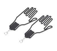 SUNGOOYUE Stretch Maintien de Forme | Civière de gants pour le séchage des gants, entretien de la forme, gants de séchage portables en plastique noir pour golfeurs