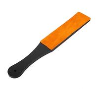 SUNGOOYUE Strop Palette d'affûtage du Cuir, Manche en Acrylique Double Face en Cuir PU, 10,9 X 1,6 Pouces, Grossier Fin pour Couteau Droit, Cuisine et Sculpture sur Bois