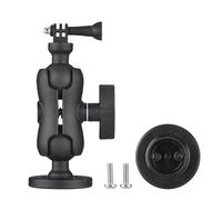 SUNGOOYUE Support de Caméra en Kayak, Tête de Balle Rotative à 360 ° Réglable avec Pôle Extensible Piste Universelle Support de Came d'action Compatible pour la Pêche aux Sports Nautiques