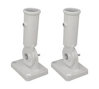 SUNGOOYUE Support de Mât de Drapeau Réglable 2 Pièces, Support Mural Multi-Positions en Métal en Alliage D'aluminium avec Rotation à 180 Degrés, pour événement Scolaire à L'extéri