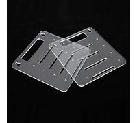 SUNGOOYUE Support de Stockage de Disque Dur Acrylique Transparent à 4 Baies, Organisateur de Bureau pour Disque Dur de 3,5 ou 2,5 Pouces, Assemblage de Bricolage, Dissipation Thermique Nue