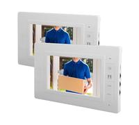 SUNGOOYUE Système D' Vidéo, écran TFT 7 Pouces avec Caméra Grand Angle 120°, Capteur Infrarouge intégré, Housse de Pluie, Conception Anti-Destruction, avec Adaptateur et Support de (Prise UE)