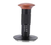 SUNGOOYUE Tamper de café, 58 Mm en Bois de Noyer en Bois D' Outil de Souillure avec un Rebond Auto en Acier Inoxydable Printemps pour la Maison