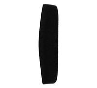 SUNGOOYUE Tampon de Poutre à Tête HD598 Ruban Adhésif Double Face, Matériau de Flanelle Confortable, Noir, Coussin de Bandeau de Remplacement (Black en polaire)