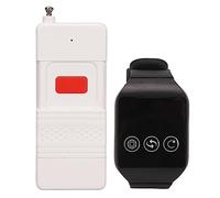 SUNGOOYUE Téléavertisseur sans Fil pour Soignant, Système D'alerte par Bouton D'appel d'urgence SOS avec Portée de 1 000 M et Alertes Sonores par Vibration, pour Les Patients âgés, Les