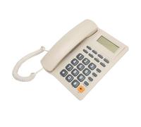 SUNGOOYUE Téléphone Fixe Filaire, Affichage Multifonction de L'identification de L'appelant, Numérotation Abrégée, Recomposition du Dernier Numéro, avec Réduction du Bruit, Fonction de (White)