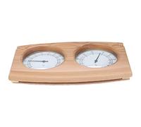 SUNGOOYUE Thermomètre et Hygromètre de Sauna, Moniteur 2 en 1 à Double Cadran en Bois de Cèdre, 50 F à 248 F et 0 à 100 humidité, Fait à la Main pour Le Contrôle de la Température du Sauna et du