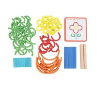 SUNGOOYUE Toys Colorés Geoboard Puzzle Board pour Investir des Compétences Logiques et Pratiques et Promouvoir la Connaissance de l'ajustement des Couleurs pour L'interaction Parent-Enfant Idéal,