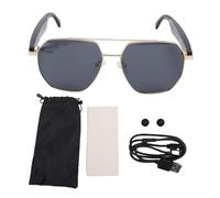 SUNGOOYUE Traduction AI Lunettes Intelligentes Bluetooth, 163 Langues Convertisseur Vocale et Vidéo en Temps Réel pour Les Voyageurs et Les Professionnels