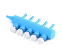 SUNGOOYUE Valve de Répartition d'air pour Aquarium, Levier de Commande d'air en Plastique, 3 Voies, 2 Pièces, Distributeur 'oxygène pour Aquarium avec Sorties de 4 Mm et Entrée de 4 Mm et 8 pour
