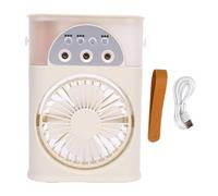 SUNGOOYUE Ventilateur de Climatiseur Portable, 4000mAh USB Rechargeable Personal Air Filer avec 3 Vitesses 3 Buses de Pulvérisation pour Le Bureau à Domicile Voyage Extérieur