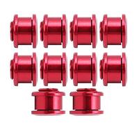SUNGOOYUE Vis de Chaîne de Vélos de 10 Pcs pour Roues de Base en Aluminium Vis en Alliage de Montagne (Rouge)