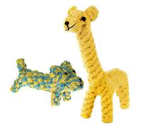 SunGrow Jouets pour Chiots en Corde De Coton, Durable Et Tissé à La Main pour Les Chiens De Petites Races, Aide à Maintenir Les Dents Et Les Gencives