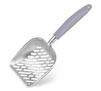 SunGrow Pelle à Litière Antiadhésive pour Chat, Pelle à Litière De Bout en Bout Entièrement en Métal, Aluminium De Qualité Industrielle