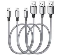 SUNGUY Câble Micro USB, [Lot de 3 0,5m] Câble USB à Câble USB haute vitesse Câble de Android Charge rapide pour Android Galaxy S7/S6, Edge J7/J5/J3, Wiko, LG, PS4