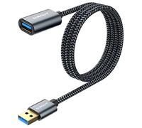 SUNGUY Câble Rallonge USB 3.0,Câble Extension USB 3.0 Mâle A vers Femelle A 5 Gbps Compatible Pour Hub USB, Disque Dur Externe, Clavier, Souris [1m-Gris-1pièces]