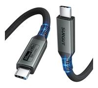 SUNGUY Câble USB C 80 Gbps 1M, 240 W PD3.1 USB4 Câble de recharge rapide de type C à transfert de données haut débit, affichage 8K@60Hz, câble vidéo USBC Compatible Thunderbolt 5/4/3, pour SSD