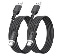 SUNGUY Lot de 2 câbles USB Android Auto de 1,8 m, câble USB vers USB C 3 A pour iPhone 16/15 Carplay, cordon de charge rapide en silicone de type C compatible avec Samsung Galaxy S24 S23, Note20
