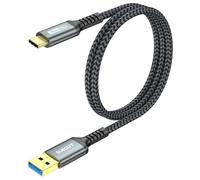 SUNGUY USB-C Cable 10Gbps, 0.6m Fast Charging for iPhone 16/15 Pro Max, Galaxy S24, Google Pixel, Android Auto, Huawei P40/P30, MacBook Pro
