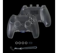 SUNHOHI Coque de protection en ABS avec base antidérapante, résistante aux chocs et à la poussière, pour PS5/Xbox Series X, S/Switch Pro, motif stylisé (PS5-white2)
