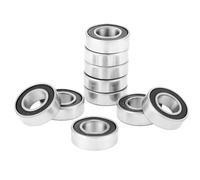 Sunicon 10 pcs 688-2RS Roulements à Billes en Acier à Gorge Profonde,Roulements à Billes Deux joints en Caoutchouc Latéraux,Pour patins appareils ménagers machinerie industriels 8 x 16 x 5 mm