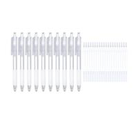 SUNICON 10 PCS GLUE FORMES, 18S Séchage rapide des stylos collants blancs avec 20 recharges de remplacement pour bricolage Artisanat Scrapbook