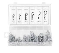 Sunicon 110PCS R Type En Acier Inoxydable Galvanisé Vague Goupille, Outils À Main Accessoire