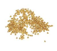 Sunicon 500 pièces rivets creux, bricolage à travers le trou en laiton rivets creux décoratifs boucles à œil en cuivre (4.8x2.3x3.5mm)