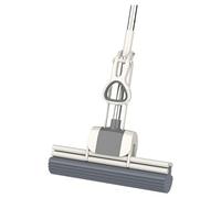 Sunicon Balai éPonge LéGer Et Multifonctionnel, avec Manche en Acier Inoxydable, Longueur De Manche RéGlable, éPonge Absorbante RéUtilisable en PVA