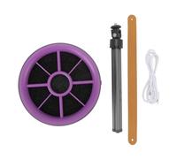 SUNICON BURANT RAND HOOD, portable Angle réglable lavable 3 Vitesses Ventilateur d'échappement de cuisson pour la cuisine Barbecue intérieure extérieure (Violet)