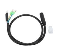 Sunicon Câble d'extension de Moteur de vélo électrique, câble d'extension Femelle M6 9 Broches pour kit de Conversion de Moteur de moyeu Avant/arrière 66 cm