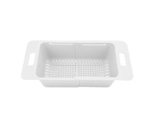 Sunicon Chest Freezer Basket, 15.7 to 20.5 Adjustable From Deep Storage Organizer Bin Divider, Capacity Expandable Kitchen Freezer Organization Accessories with Handle (White)