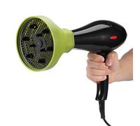 Sunicon Diffuseur de sèche-cheveux pliable en silicone, couvercle de diffuseur universel pour sèche-cheveux, outil de coiffure, voyage et rangement facile, s'adapte à la plupart (green)