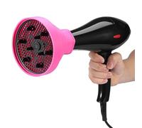 Sunicon Diffuseur de sèche-cheveux pliable en silicone, couvercle de diffuseur universel pour sèche-cheveux, outil de coiffure, voyage et rangement facile, s'adapte à la plupart (redness)