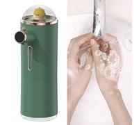 Sunicon Distributeur de Savon Automatique, Distributeur de Savon avec Capteur de Mouvement Infrarouge, IPX5 étanche sans Contact Distributeur Savon, pour Cuisine, Salle de Bain, École, Hôtel (Verdes)