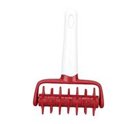 Sunicon Docker de pâte à pizza, rouleau à pizza avec pointes, évite les ampoules, outil d'accueil pour pizza dense, gain de temps pour faire de la pizza, des biscuits, des tartes, (Rouge)