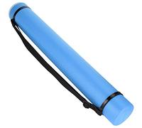 Sunicon Drawing Storage Tube,with Shoulder Strap Extendable Thickened Portable Durables Round Storage Cases with Lids and Labels (Blue)