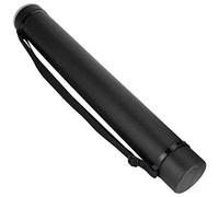 Sunicon Drawing Storage Tube,with Shoulder Strap Extendable Thickened Portable Durables Round Storage Cases with Lids and Labels (Black)