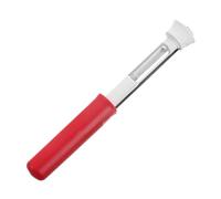 Sunicon Évideur et éplucheur de pommes 2 en 1, outil d'éplucheur de pommes en acier inoxydable, éplucheur de pommes, éplucheur de poire portable multifonction pour pommes évidées, (White and Red)