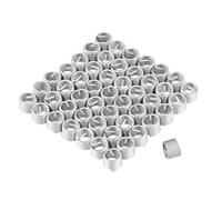 Sunicon Inserts filetés, 50 pcs en acier inoxydable fil enroulé inserts de filetage hélicoïdal M8 x 1,25 x 1,5D longueur