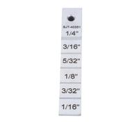 Sunicon Jauge étagée d'espacement de tuyau en acier inoxydable avec trou de lanière adaptée à l'espacement de la jauge de coin de tuyau d'alignement de soudage 1/16 à 1/4 pouce