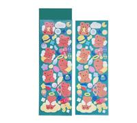 Sunicon Kpop Photocard Korean Stickers, Cute Bear Sticker Fun Scrapbooking Stickers Deco Stickers for Photocards Album Craft Cards Scrapbook