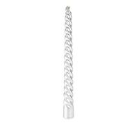 Sunicon Lot de 4 Bougies Coniques de Style Moderne, sans Gouttes et sans fumée, Bougies Longues, Chandeliers Hauts, dîners à la Maison, fêtes, Mariages, Halloween, églises, Noël (Argent)