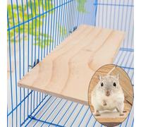 Sunicon Plate-Forme de Hamster, 13 * 28 * 1.2cm écureuil Hamster cobaye perruches Plate-Forme de ReposSupport, Planche de Support en Bois, pour Sauter Escalade Jouet tremplin