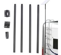 Sunicon Pole Mount Kit,Portable Satellite Flag Pole Mounting Bracket Adapter Mounting Kit for RV, Van,Truck Aluminium Alloy