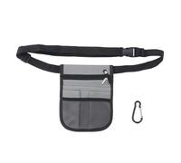 Sunicon Sac Banane d'infirmière, Sac médical étanche, Pochette de Taille pour infirmière, Pochette de Rangement Utilitaire en Filet pour stéthoscopes, Bandages, Fournitures (Grey)
