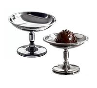 Sunicon Tasse à glace avec base, en acier inoxydable 304, lisse et robuste, d'une fabrication exquise, adaptée pour contenir des desserts, des glaces