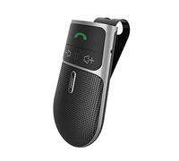 SUNITEC Kit Main Libre Voiture Bluetooth 5.0,Prise en Charge de Siri,Activation Automatique,Voice Navigation,Musique,Kit Main Libre Voiture Connexion Simultanée de 2 Téléphones,avec Clip de Visière