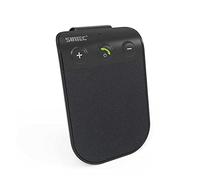 SUNITEC Kit Main Libre Voiture Bluetooth 5.0,Prise en Charge de Siri,Allumée Automatique,Guidage Vocal,Musique,Connexion Simultanée de 2 Téléphones,avec Clip de Visière-BC936SA